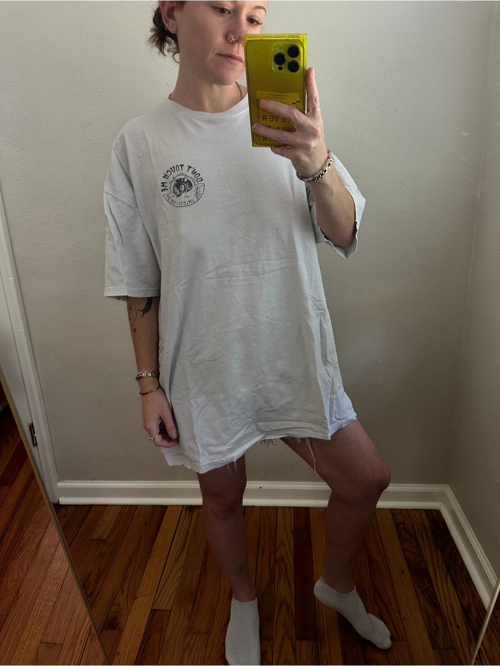Octopied Mind Don’t Touch Me Shirt - long fit